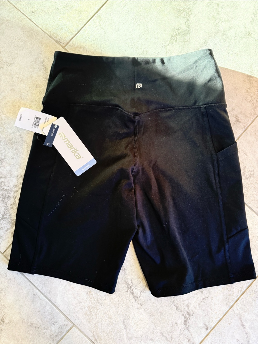 Marika navy blue bike shorts. New with tags size large - Picture 3 of 3